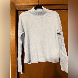 Light Blue Turtleneck Sweater